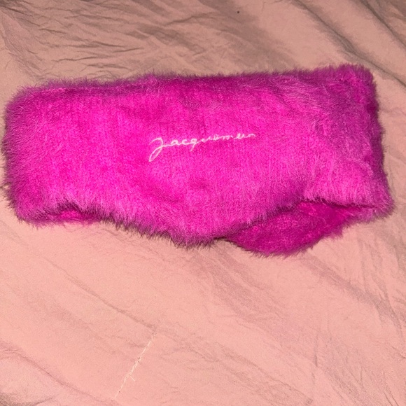 Jacquemus Pink Fur Headband - Picture 5 of 7